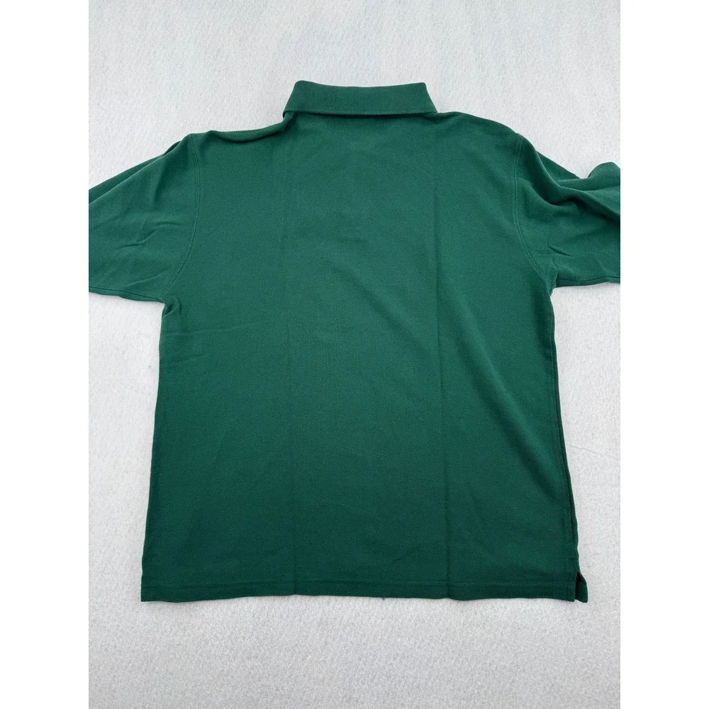 Adidas Mens M Miami Hurricanes NCAA Polo Shirt Green Cotton Retro Football